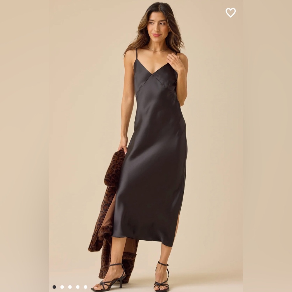 Oriana Sleeveless Satin Maxi Dress